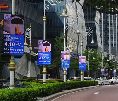 display led para poste