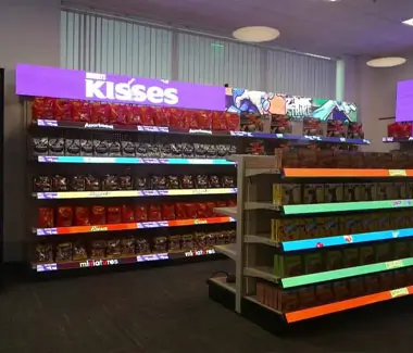 painel de led supermercado