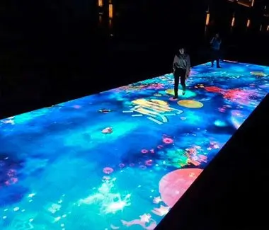 piso de led interativo