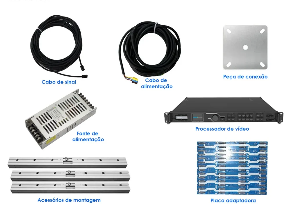 Panel LED transparente para accesorios de alquiler