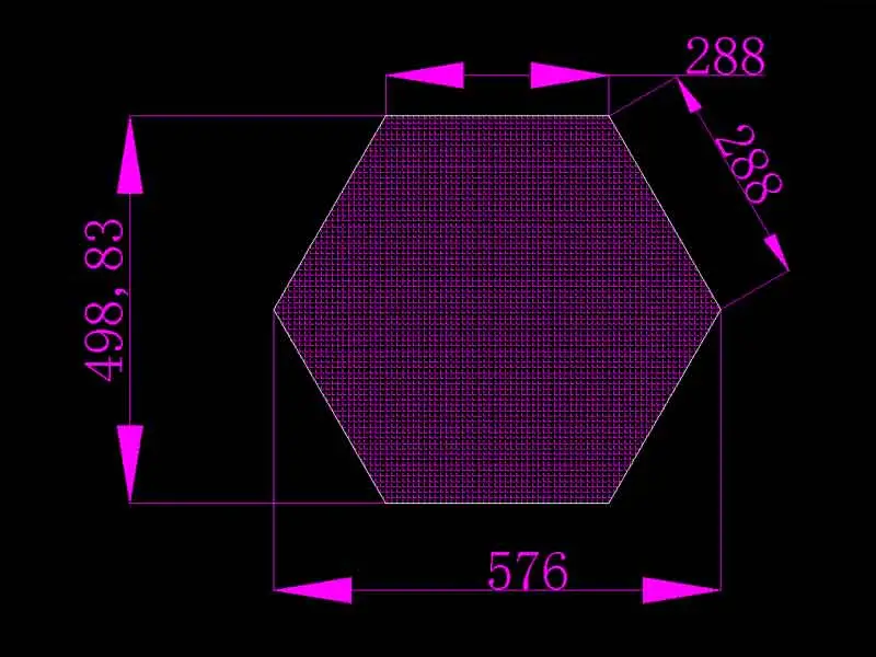 Hexagonal LED screen