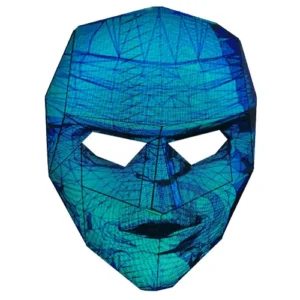 Schermo LED a forma di viso