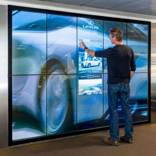 Interactieve aanraakwand