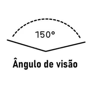 amplio ángulo de visión de 150°