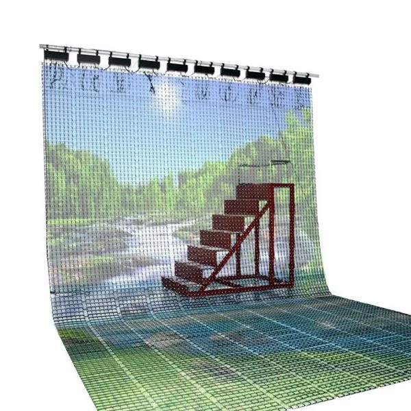 Cortina de LED flexível