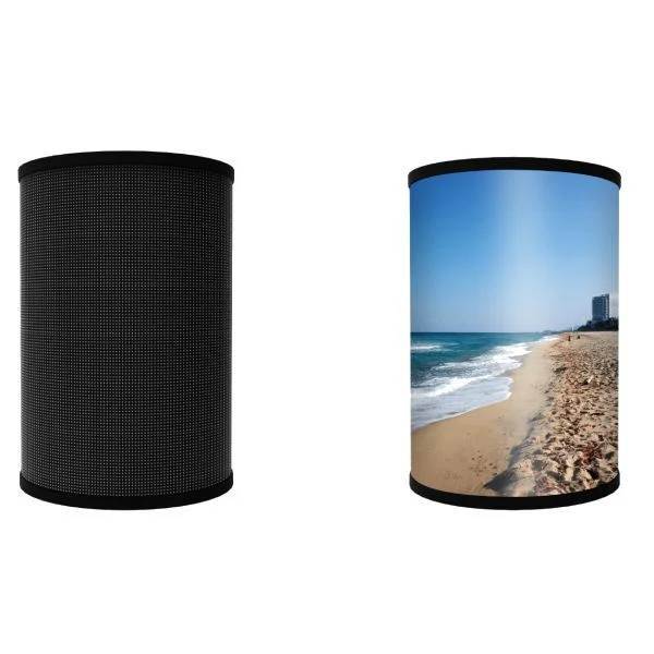 Tela LED cilíndrica