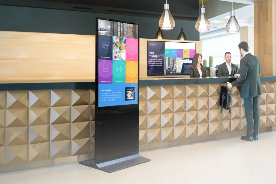 기업 사무실을 위한 디지털 토템