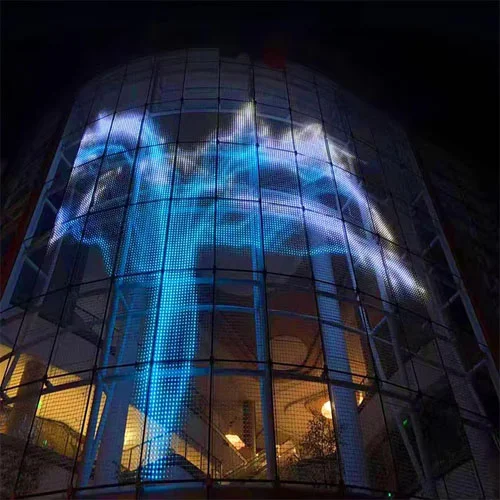 display a rete LED trasparente