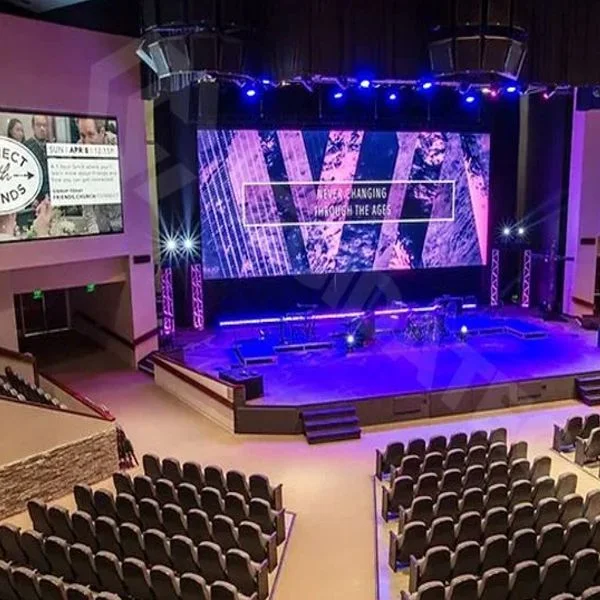 Wall-mounted LED panels for churches