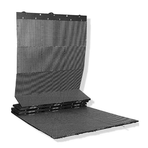 Foldable/liftable mobile LED panel