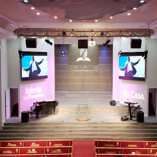 LED-Wandtafel für Kirchen