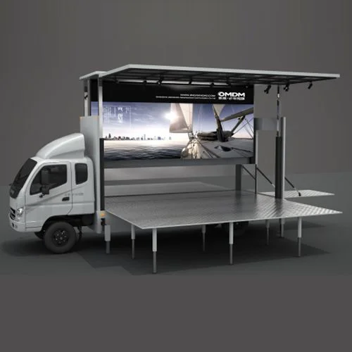 Camión publicitario LED para ampliación de escenario.