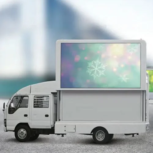 Camión publicitario LED en un lado