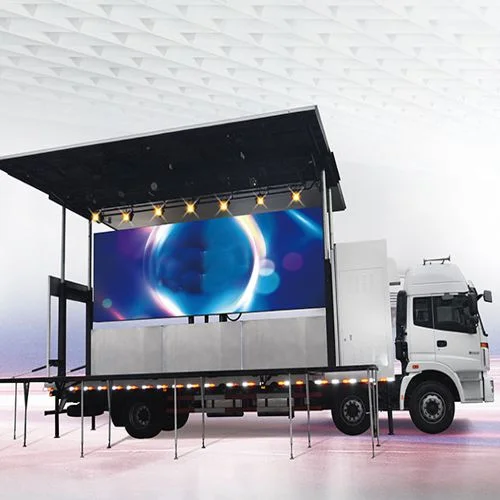 Camión LED móvil con escenario