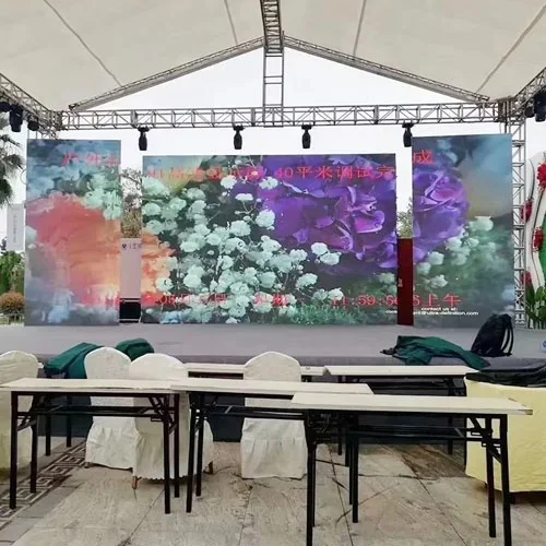 P2 LED panel for outdoor use.