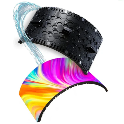 Painel LED P4 flexível para outdoor