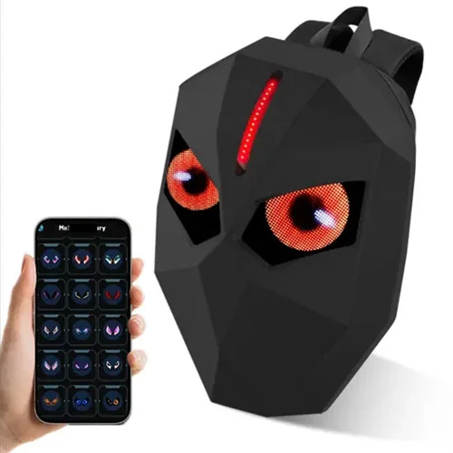 Mochilas samuráis personalizables con luces LED