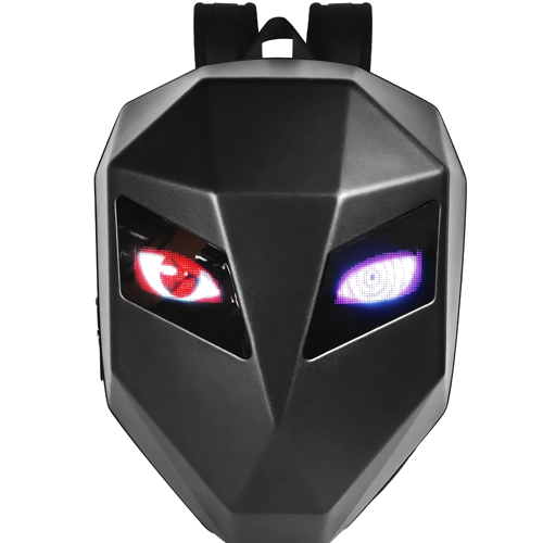 mochila con ojos LED