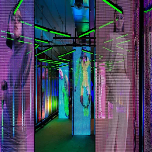 Transparante LED-panelen voor feestjes