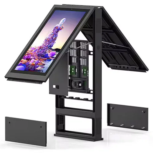 Totem stradale digitale bifacciale