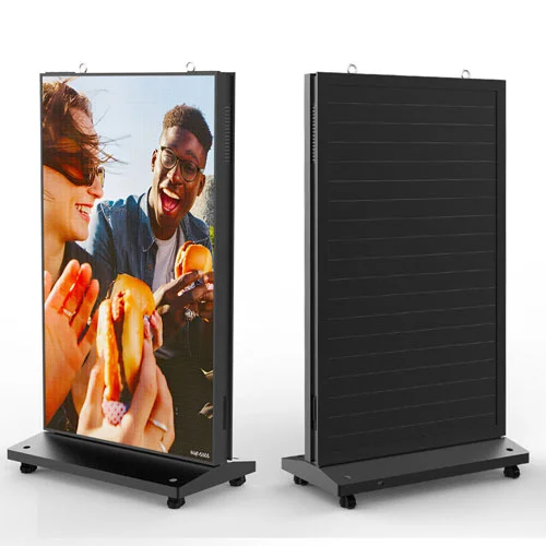 Totem digitale mobile portatile per la viabilità