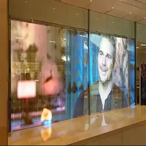 painel conduzido transparente