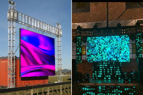 LED-panelen voor binnen versus buiten